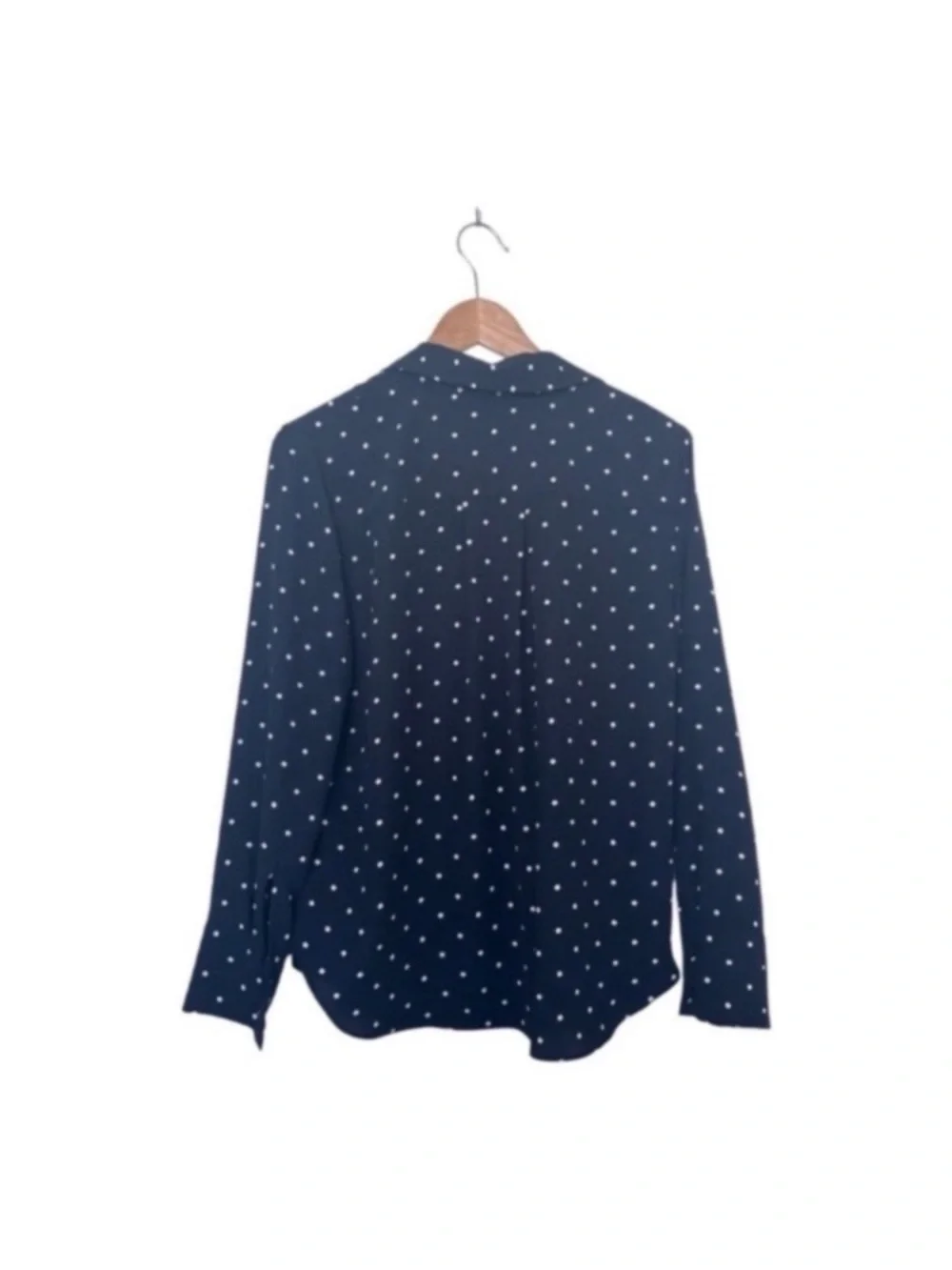 H&M Pointed-collar Shirt Polka Dots size Small - Picture 2 of 5